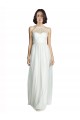 Fabricants Blanc Trapèze Licou Col Haut Tulle Longue Robes demoiselle d'honneur