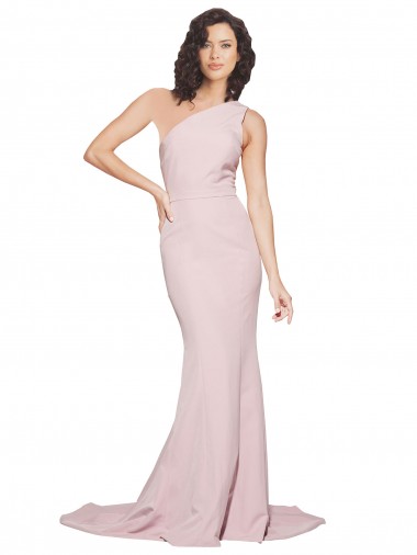 Fabricants Fourreau Balayage train Crêpe Stretch Longue Robes demoiselle d'honneur / Robes de bal