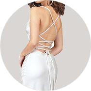 Fabricants Bretelles croisées Robes de mariée